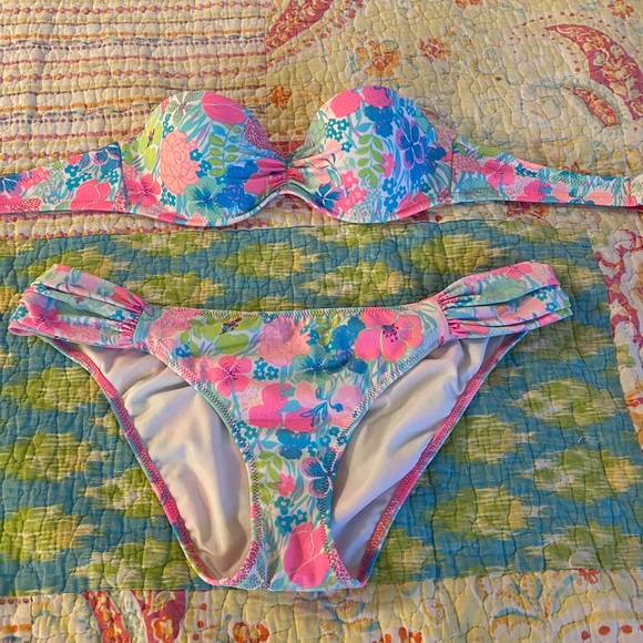 Victoria's Secret Other - Bright, Colorful Floral Bathing Suit Set